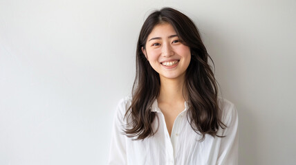 Fototapeta premium 若い日本人の女性ポートレイト Young Japanese woman's portrait [Generative AI] 