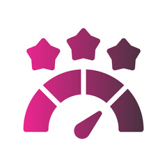 good feedback flat gradient icon