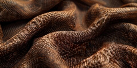 Close up of brown fabric