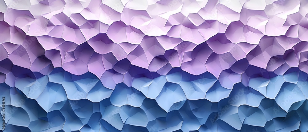 Aufkleber template with a japanese pattern. geometric background in blues and purples.