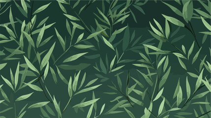 Twigs Background. Beautiful Leaves Pattern for Text