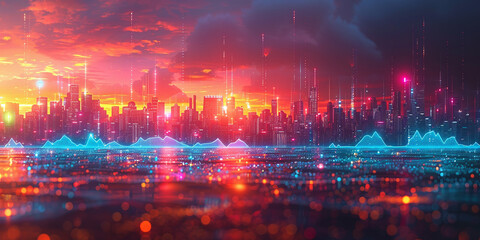 Fototapeta premium Detailed Business Sales and Revenue Analysis Process Chart