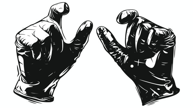 Two gloves icon correspond to right and left hand i