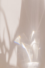 Sunlight background, abstract backdrop with light and shadow, glare and shine on paper texture,...