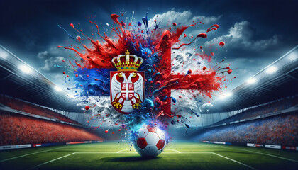 Soccer Concept. Europian Championship EM. Slovenia vs England. - obrazy, fototapety, plakaty