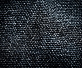 Close up of black fabric texture