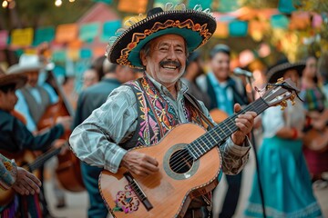 day of the dead in mexico, man musician