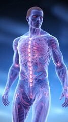 MRI scan of a man's torso