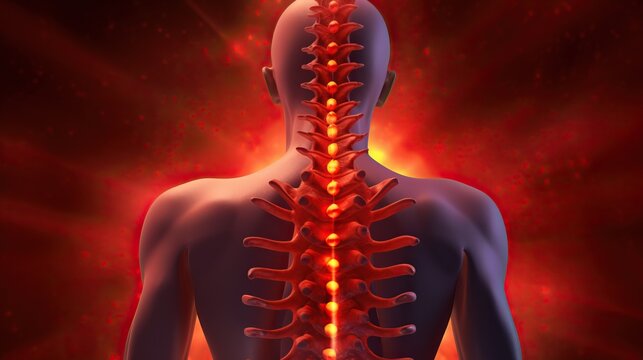 Spinal surgery to correct a curvature of the spine.