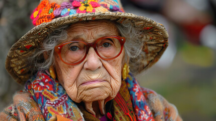 Voyage Spirituel: Femme &Acirc;g&eacute;e avec un Chapelet, S'embarquant dans un Chemin de D&eacute;votion