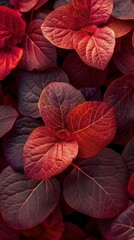 Close-Up of Red Leaves