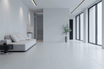 Fototapeta premium Interior of a modern minimalistic apartment