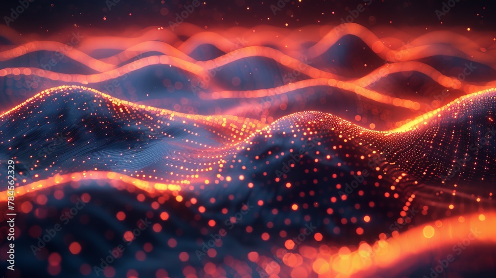 Poster Background with futuristic abstract design, electronic backdrop with technological features...