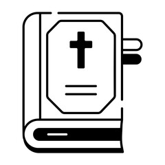 Christianity and Witchcraft Linear Icon