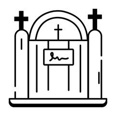 Christianity Linear Icons 
