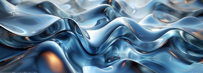 Abstract liquid fluid forms banner with vibrant colors and hues - 784563962