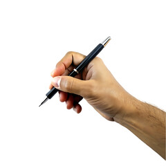 hand holding a ballpoint pen