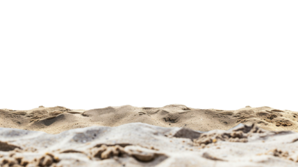 beach sand on a white background