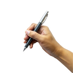 hand holding a ballpoint pen