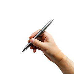 hand holding a ballpoint pen