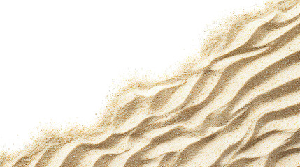 Fototapeta na wymiar beach sand on a white background