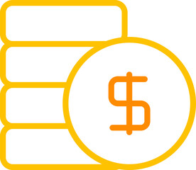 Stack of Dollar Coins