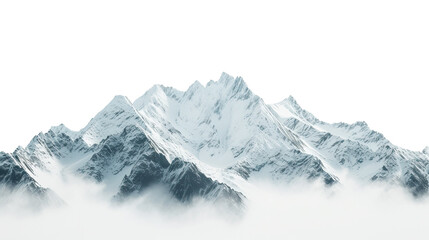 Obraz premium Mount everest on white background
