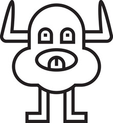 Cartoon Monster Character