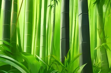 Fototapeta na wymiar bamboo forest background