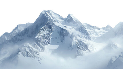 Obraz premium Mount everest on white background