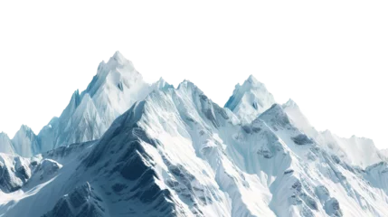 Papier Peint photo autocollant Everest Mount everest on white background