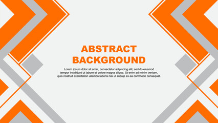 Abstract Background Design Template. Banner Wallpaper Vector Illustration. Orange Banner