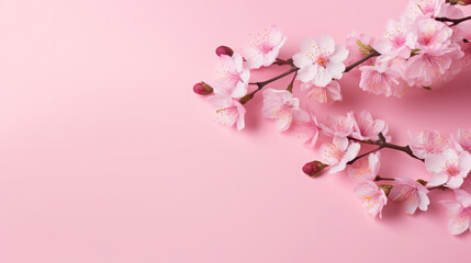 beautiful blossom flowers on background