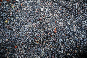 Natural small river stone background pattern