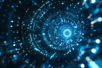 Obraz premium Blue Technology Background