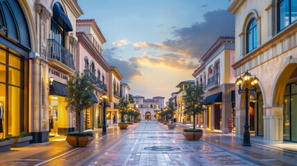 Fototapeta premium Luxury Brand Outlets