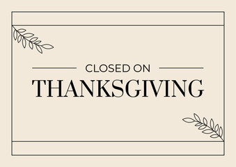 Thanksgiving out of office sign design template