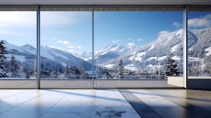 beautiful mountain views from inside the house