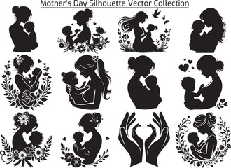 Mother’s Day Silhouette Vector