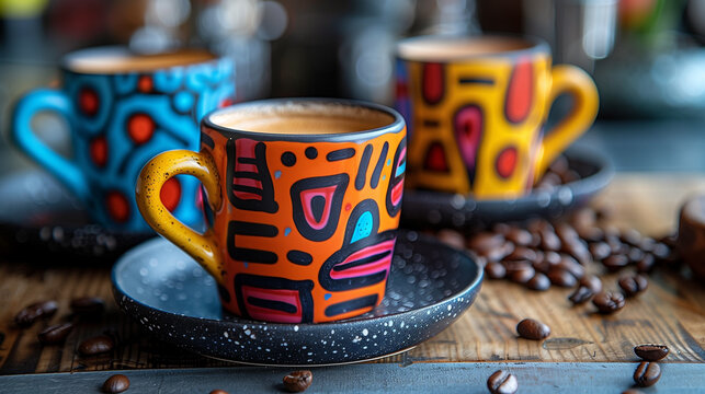 Transform your coffee routine into a celebration of urban culture with a cup adorned in graffiti-inspired typography and a burst of vibrant, street-inspired hues