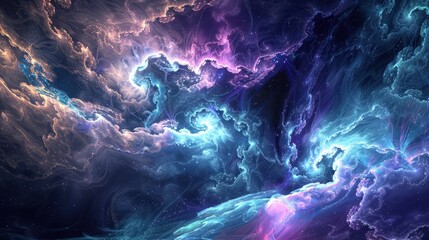 n abstract background that evokes the essence of colorful clouds  - obrazy, fototapety, plakaty