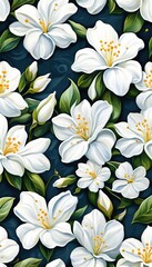 seamless floral pattern use for smarphone wallpaper