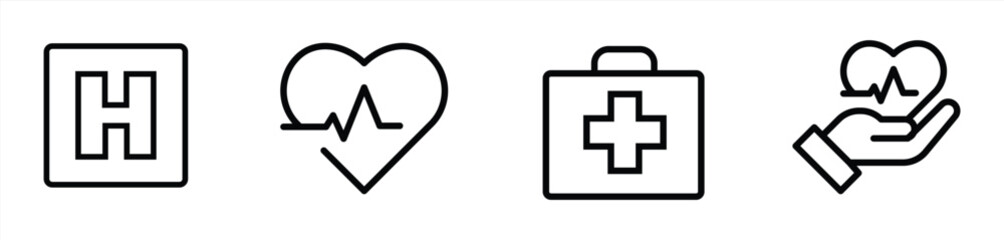 healthy care icon, medical care icon vector illustration