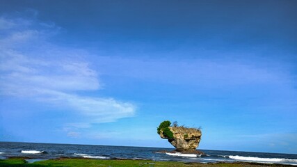 A beautiful Madasari Beach in Cijulang, Pangandaran, West Java, Indonesia