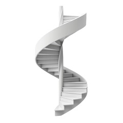 a spiral staircase with a staircase 
