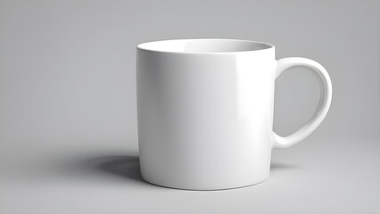 Fototapeta premium mug mock-up isolated on light gray background 3d illustrating