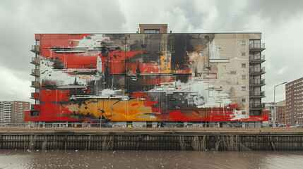 A symphony of chaos and harmony unfolds, as the city wall becomes a canvas for the artist's soulful...