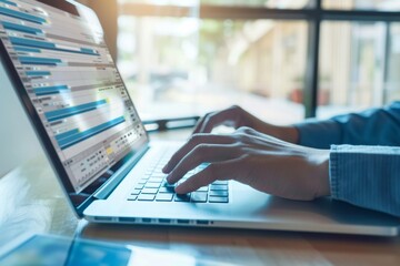 Man working on laptop