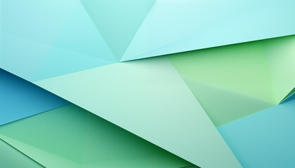 abstract green and blue background with lines and triangles