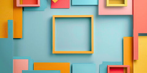 Digital art background, web friendly backdrop geometric lines graphic illustration backing, generated ai